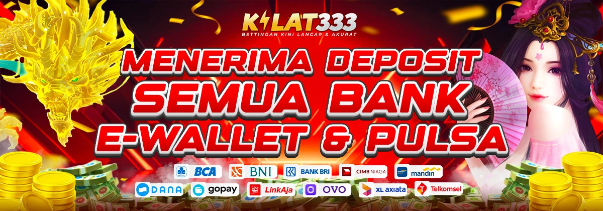 Menerima Deposit Semua Bank, Ewallet & Pulsa